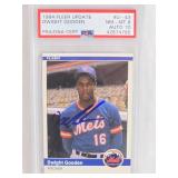 Dwight Gooden 1984 Fleer Update Auto #U-43 PSA Graded Card 8, Auto 10 - New York Mets Baseball Card