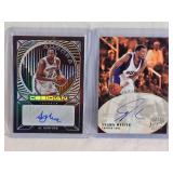 Lot of 2 Basketball Cards Featuring Al Horford Obsidian Auto and Shawn Marion Stadium Club Auto