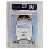 Ryan Poehling Rookie 2019 Upper Deck Allure Blue Line Autograph Jersey #86 PSA Graded 9 and Numbered 3/99 - Canadiens Hockey Card