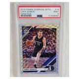 Luka Doncic 2019 Panini Donruss Optic Fanatics #16 PSA Graded Mint 9  - Dallas Mavericks Basketball Card