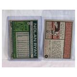 Lot of 2 Baseball Cards Featuring Nolan Ryan 1977 Topps and Stan Musial 1962 Topps Vintage Baseball Cards
