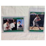 Lot of 2 Score Franchise Players Baseball Cards One with  Stan Musial, Mickey Mantle, and Carl Yastrzemski - The Other is Musial