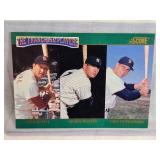 Lot of 2 Score Franchise Players Baseball Cards One with  Stan Musial, Mickey Mantle, and Carl Yastrzemski - The Other is Musial