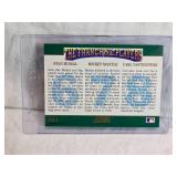 Lot of 2 Score Franchise Players Baseball Cards One with  Stan Musial, Mickey Mantle, and Carl Yastrzemski - The Other is Musial