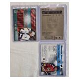 Lot of 3 Hockey Cards Featuring Nic Dowd, Mark Parrish, and Bret Hedican with Autographs