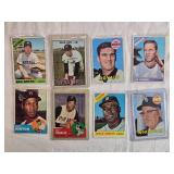 Lot of 8 Vintage Baseball Cards from the 1960