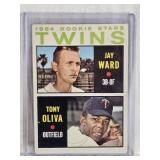 Jay Ward, Tony Oliva Rookie 1964 Topps #116 - Minnesota Twins Vintage Baseball Card