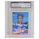 Dwight Gooden 1985 Topps Auto #620 PSA Authenticated - New York Mets Vintage Baseball Card - "My Rookie Card