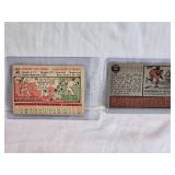 Lot of 2 Baseball Cards Featuring 1956 Sandy Amoros #42 and 1962 Bill Pierce #260