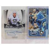 Lot of 2 Ryan Malone Hockey Cards Including Upper Deck Trilogy Ice Scripts Autograph and O-Pee-Chee Winter Classic 2008