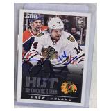 Lot of 2 Drew LeBlanc Hockey Cards Including Hot Prospects #072/399 and Hot Rookies Autographed