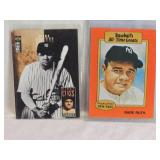 Lot of 2 Babe Ruth Baseball Cards Including Upper Deck and Baseball