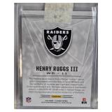 Lot of 3 Henry Ruggs III Football Cards Featuring Rookie and Press Proof Editions One Numbered 23/45
