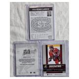 Lot of 3 Ryan Lasch Hockey Cards featuring Komets, Dominators, and Top Scorer cards.