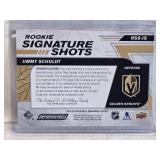 Jimmy Schuldt Rookie 2019-20 Upper Deck Engrained Signature Shots Auto 001/249 - Golden Knights Hockey Card