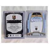 Lot of 2 Jimmy Schuldt Rookie Hockey Cards - Ultimate Introductions Auto 4/10 and Allure Steel Die Cut #04/50 - Golden Knights Hockey Cards