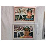 Lot of 5 Jose Canseco Baseball Cards Including Topps and Fleer Sets
