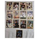 Lot of 13 Baseball Cards Featuring Justin Morneau, Adrian Gonzalez, and Drew Henson - Just Top Prospect Promos