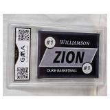 Zion Williamson Rookie 2018 ACEO Custom #NNO - Duke Blue Devils Basketball Card, GMA Graded 10