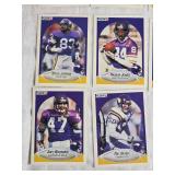 Lot of 15 Minnesota Vikings Football Cards from 1990 Fleer Set Featuring Players like Wade Wilson, Herschel Walker, and Anthony Carter