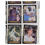 Lot of 25 New York Yankees 1987 Donruss Baseball Cards Featuring Players like Don Mattingly, Rickey Henderson, and Ron Guidry