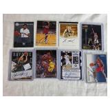 Lot of 8 Autographed Basketball Cards Featuring Elias Harris, Corliss Williamson, Luke Ridnour, Eric Montross, Predrag Savovic, Omer Yurtseven, and Theo Ratliff