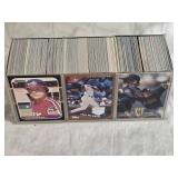 8" Plastic Case of Baseball Cards Featuring Various Brands and Year 