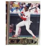 8" Plastic Case of Baseball Cards Featuring Various Brands and Year 