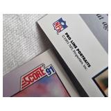 Box of Football Cards Various Brands and Years including sets like Fleer 