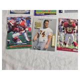 Box of Football Cards Various Brands and Years including sets like Fleer 