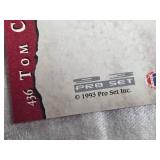 Box of Football Cards Various Brands and Years including sets like Fleer 