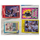 Box of Baseball Cards with Various Years and Brands including Donruss 