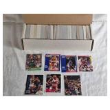 Box of NBA Basketball Cards from Various Brands and Years including Fleer 