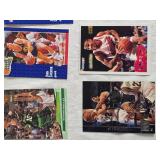 Box of NBA Basketball Cards from Various Brands and Years including Fleer 