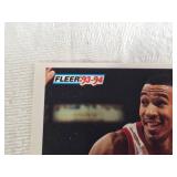 Box of NBA Basketball Cards from Various Brands and Years including Fleer 