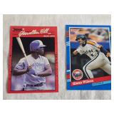 Box of 4 Baseball Cards Featuring Various Brands and Years Donruss 91, Donruss 90, Fleer Excel 93-94, Topps - Uncounted Unsearched