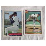 Box of 4 Baseball Cards Featuring Various Brands and Years Donruss 91, Donruss 90, Fleer Excel 93-94, Topps - Uncounted Unsearched