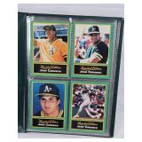 Small Binder of 1999 Limited Edition Jose Canseco Baseball Cards and Talking Baseball Card Record