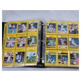 Large Binder of 1991 Fleer Baseball Cards Featuring Players Like Jose Canseco, Dave Henderson, and Orel Hershiser