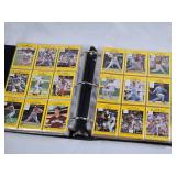 Large Binder of 1991 Fleer Baseball Cards Featuring Players Like Jose Canseco, Dave Henderson, and Orel Hershiser