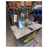 GROG! VINTAGE HANDMADE ARM WRESTLING ARCADE GAME