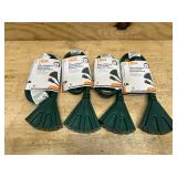 2 ft. 14/3 Light Duty Indoor/Outdoor Extension Cord with Multiple Outlet Triple Tap End, Green (lot of 4)