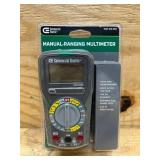 Commercial Electric Manual-Ranging Digital Multi-Meter