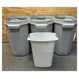 Trash can lot of 4