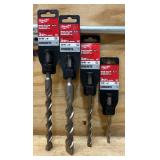 Milwaukee SDS Plus 2-Cutter Carbide Tip lot of 4