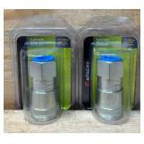 Apache Flat Face Quick Disconnect Coupler lot of 2