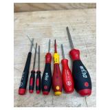 Various sized Wiha Tools (lot of 7)