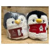 Penguin Holiday Matching Family Pajama Wearable Blanket - Wondershop  White (lot of 2)
