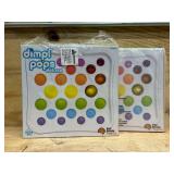 Fat Brain Toys Dimpl Pops Deluxe - The Ultimate Popping Experience, Kids & Adults (lot of 2)