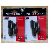 PORTER CABLE 4Pc Rotary File And Rasp Set lot of 2